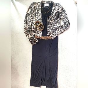 Little black slip dress with lace DRESS ONLY!